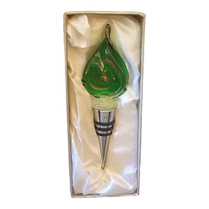 💖Beautiful Glass Blown Wine Bottle Stopper